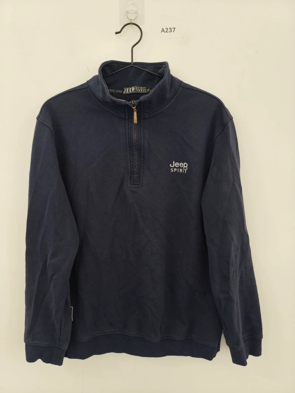 Spirit Men's Navy Quarter-Zip Sweatshirt